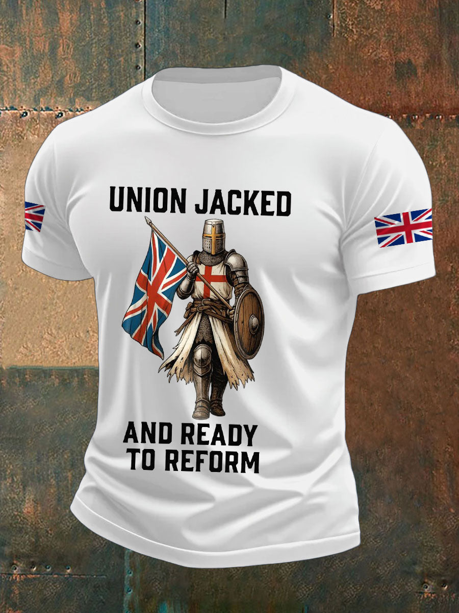Men's UK Flag Reform Printed T-shirt