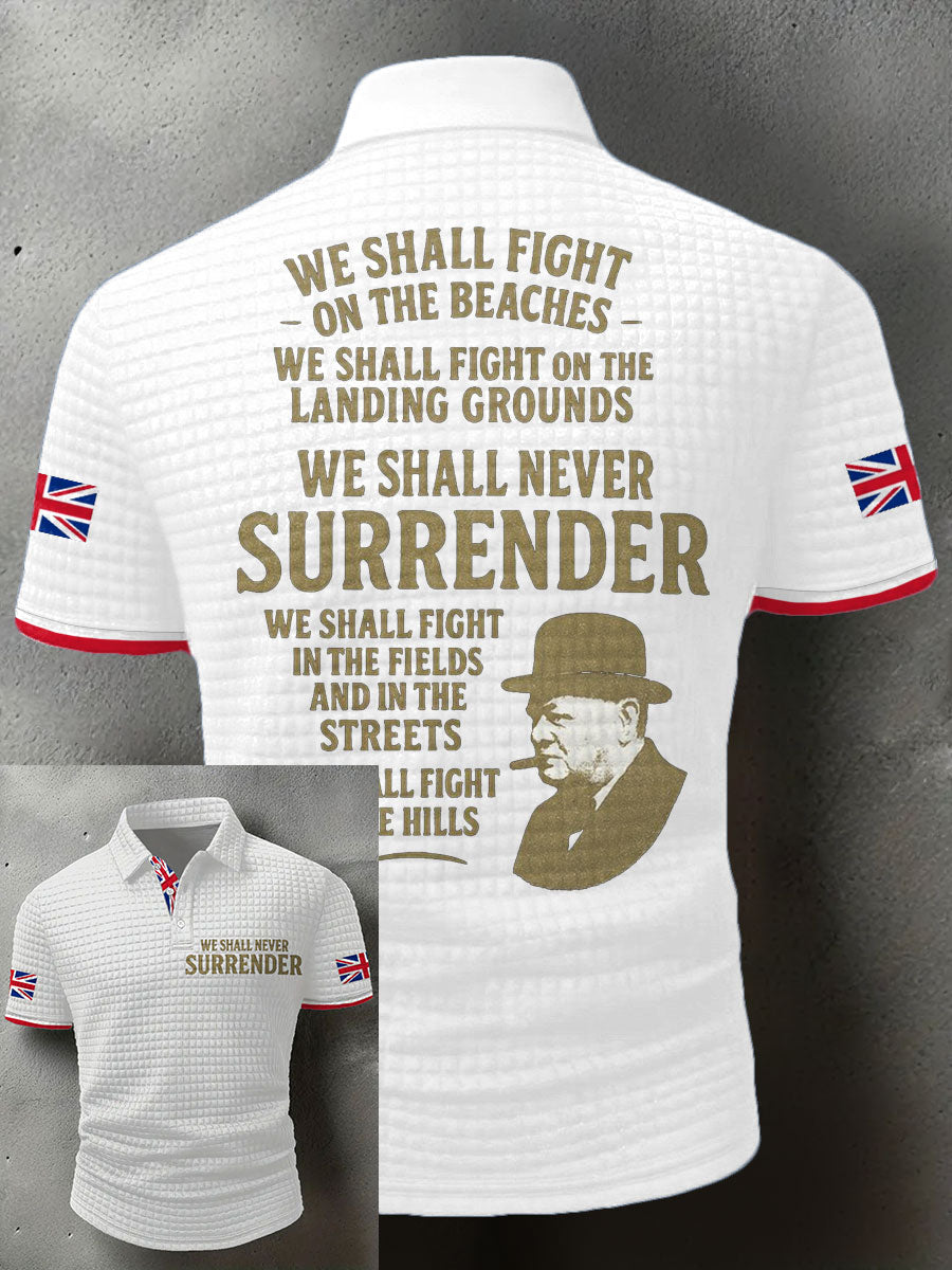 Men's UK Flag Printed Casual Tops