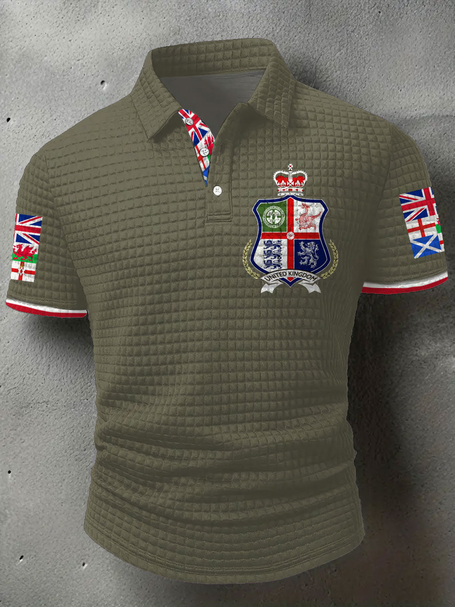 Men's UK Scotland England Northern Ireland Wales Flag Art Printed Casual Tops