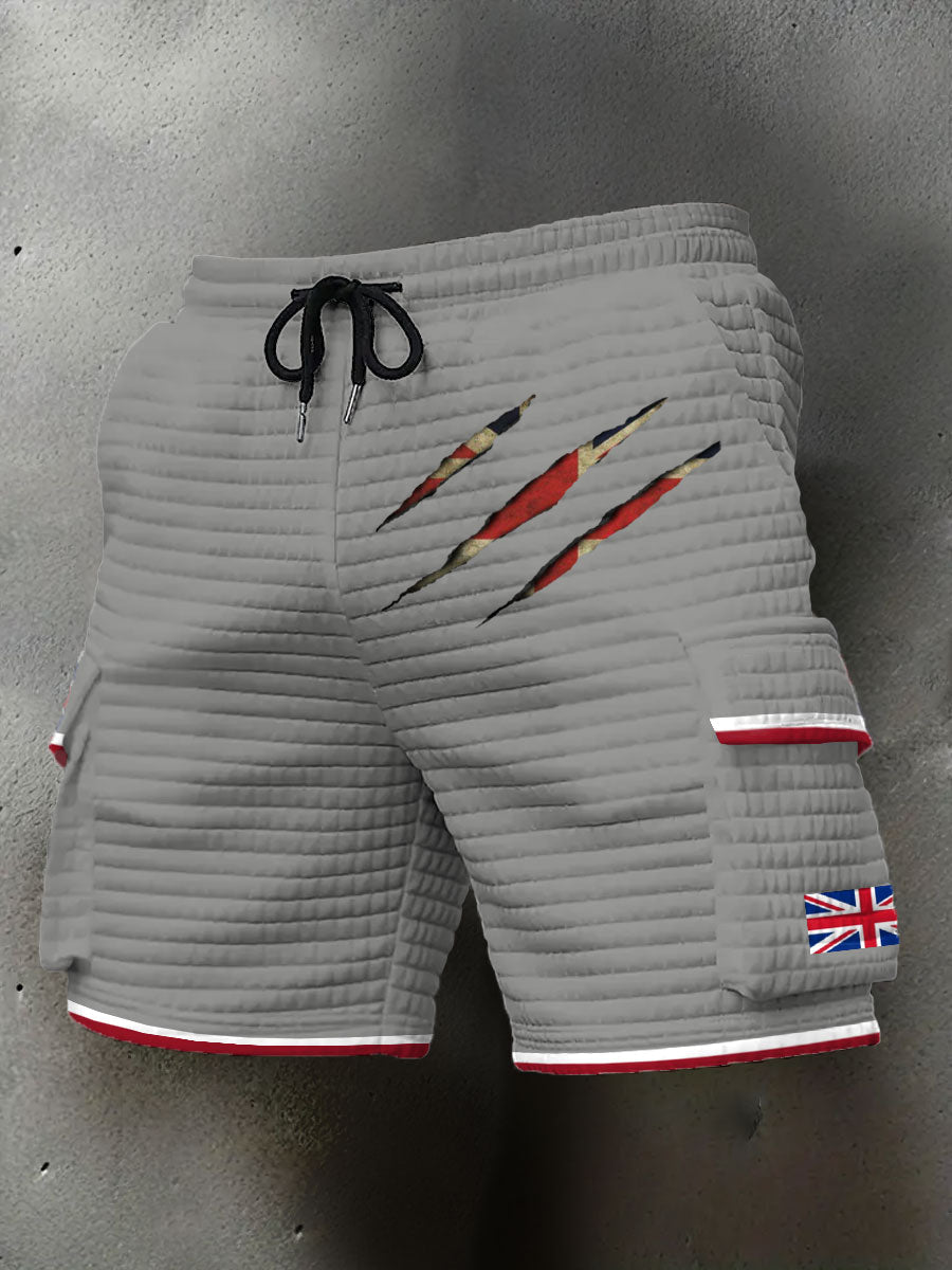 Men's UK Flag Printed Shorts
