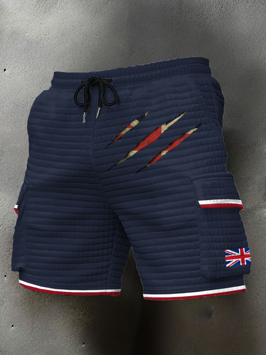 Men's UK Flag Printed Shorts
