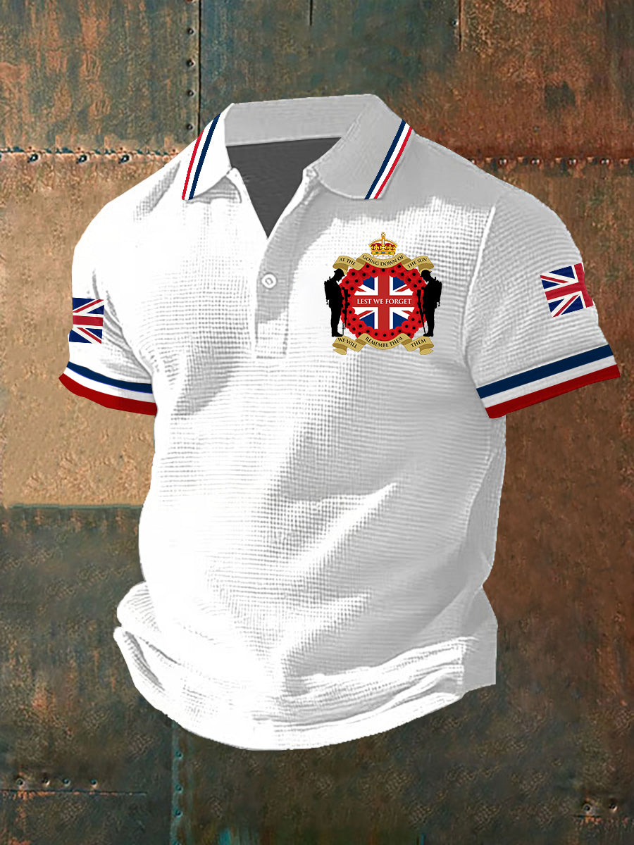 Men's Remembrance Day Lest We Forget Short Sleeve Shirt